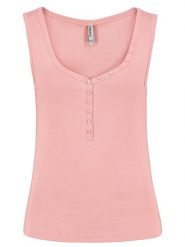 Sublevel Top w kolorze łososiowym rozmiar: L. Pomarańczowe topy Sublevel, l, bez wzorów, z bawełny, bez kołnierzyka, bez ramiączek. Za 32.90 zł.
