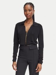 Elisabetta Franchi Body BK-03S-66E2-V440 Czarny Regular Fit. Czarne body i gorsety Elisabetta Franchi, bez wzorów, z wiskozy, bez ramiączek. Za 1,879.00 zł.