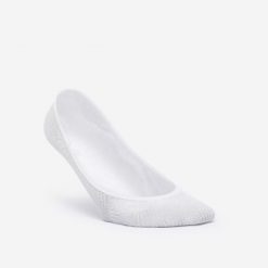 Skarpety balerinki x2. Białe skarpetki Decathlon, bez wzorów, z bawełny. Za 29.99 zł.