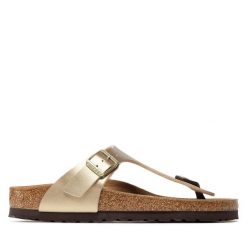 Japonki Birkenstock. Żółte japonki Birkenstock, bez wzorów. Za 329.99 zł.
