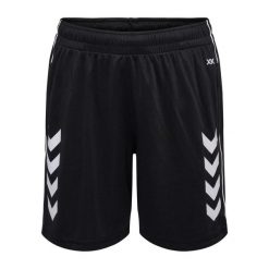 Spodenki dziecięce Hummel Poly coach. Czarne szorty Hummel, bez wzorów, sportowe. Za 123.00 zł.