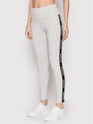 Guess Legginsy V2YB14 KABR0 Szary Slim Fit. Szare legginsy Guess, z aplikacjami, z bawełny. Za 139.99 zł.
