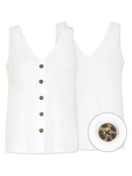 Eight2Nine Top w kolorze białym rozmiar: XXL. Białe topy Eight2Nine, xxl, bez wzorów, bez kołnierzyka, bez ramiączek. Za 82.99 zł.