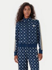 Guess Bluza V5YQ07 K0282 Granatowy Regular Fit. Niebieskie bluzy Guess, m, z aplikacjami, z syntetyku, bez ramiączek, bez kaptura. Za 329.99 zł.