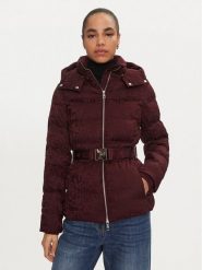 Elisabetta Franchi Kurtka puchowa PI-70D-46E2-V640 Bordowy Regular Fit. Czerwone kurtki Elisabetta Franchi, bez wzorów, z puchu, bez kaptura. Za 1,799.00 zł.