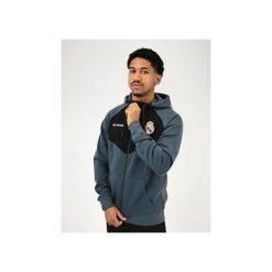 Nowoczesna bluza z kapturem Real Madryt. Czarne bluzy Real Madrid, bez wzorów, sportowe, bez ramiączek, z kapturem. Za 284.23 zł.