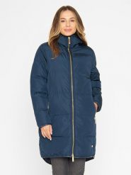 TicketWOMAN Płaszcz pikowany "Stella" w kolorze granatowym rozmiar: 38. Niebieskie płaszcze TicketWOMAN, bez wzorów, bez kaptura. Za 347.99 zł.