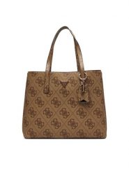 Guess Torebka Meridian II HWOS69 74230 Brązowy. Brązowe shopper bag Guess, z aplikacjami, ze skóry, bez dodatków. Za 749.99 zł.