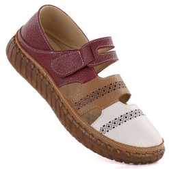 Skórzane półbuty na rzep komfortowe Artiker 58C1500. Półbuty wsuwane Artiker, bez wzorów, ze skóry, bez obcasa. Za 219.99 zł.