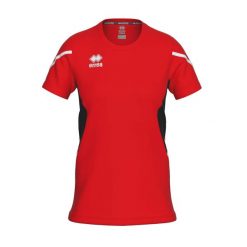 T-Shirt Errea Corinne Maglia Mc Ad Damskie. Czarne t-shirty sportowe ERREA, m, bez wzorów, z materiału, bez ramiączek, do piłki nożnej. Za 194.00 zł.