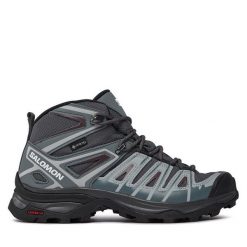 Trekkingi Salomon. Szare buty trekkingowe Salomon, z gore-texu, bez zapięcia. Za 579.99 zł.
