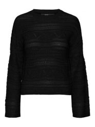 Vero Moda Sweter w kolorze czarnym rozmiar: L. Czarne swetry Vero Moda, l, bez wzorów, ze splotem, bez ramiączek. Za 92.42 zł.