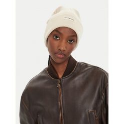 Czapka Calvin Klein. Brązowe czapki zimowe Calvin Klein, bez wzorów. Za 199.99 zł.