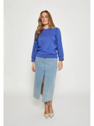 Peppercorn Bluza "Fiola" w kolorze niebieskim rozmiar: L. Niebieskie bluzy Peppercorn, l, bez wzorów, z bawełny, bez kaptura. Za 152.83 zł.