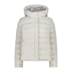 Damska kurtka z kapturem CMP. Białe kurtki CMP, bez wzorów, z puchu, z kapturem. Za 779.05 zł.
