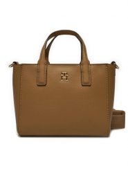 Tommy Hilfiger Torebka AW0AW16907 Brązowy. Brązowe torebki klasyczne Tommy Hilfiger, bez wzorów, ze skóry, bez dodatków. Za 389.99 zł.