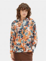 Tom Tailor Koszula 1037889 Kolorowy Regular Fit. Koszule Tom Tailor, bez wzorów, z wiskozy, bez kołnierzyka, bez ramiączek. Za 139.99 zł.