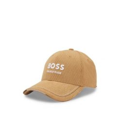 Klasyczna czapka truckerka Boss Equestrian. Brązowe czapki z daszkiem BOSS EQUESTRIAN, bez wzorów, z materiału, eleganckie. Za 230.50 zł.