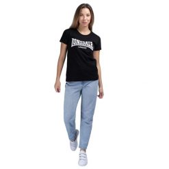 Koszulka damska Lonsdale Cartmel. Czarne t-shirty sportowe Lonsdale, xs, bez wzorów, z bawełny, bez ramiączek, na fitness i siłownię. Za 120.00 zł.