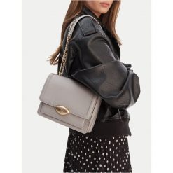 Torebka GINO ROSSI. Szare kopertówki Gino Rossi, bez wzorów, wizytowe, bez dodatków. Za 299.99 zł.