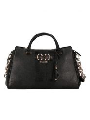 Guess Torebka w kolorze czarnym - 33 x 20 x 11 cm rozmiar: onesize. Czarne torebki klasyczne Guess, z aplikacjami, z materiału, przez ramię, bez dodatków. Za 507.51 zł.