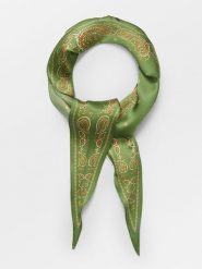 Becksöndergaard Jedwabna chusta "Alonsa" w kolorze zielonym - 117 x 22 cm rozmiar: onesize. Zielone chusty Becksöndergaard, bez wzorów, z jedwabiu. Za 100.04 zł.