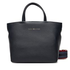 Torebka Tommy Hilfiger. Niebieskie torebki klasyczne Tommy Hilfiger, bez wzorów, klasyczne, bez dodatków. Za 409.99 zł.