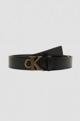 CALVIN KLEIN Czarny damski pasek cK, Rozmiar 75. Czarne paski Calvin Klein, bez wzorów. W wyprzedaży za 219.99 zł.
