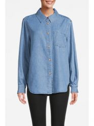 Scotch & Soda Koszula dżinsowa w kolorze błękitnym rozmiar: 38. Niebieskie koszule Scotch & Soda, bez wzorów, bez kołnierzyka, bez ramiączek. Za 181.33 zł.