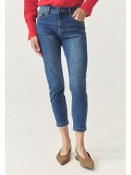 TATUUM Dżinsy - Skinny fit - w kolorze niebieskim rozmiar: 44. Niebieskie jeansy Tatuum, z aplikacjami, ze skóry, klasyczne, z podwyższonym stanem. Za 209.33 zł.