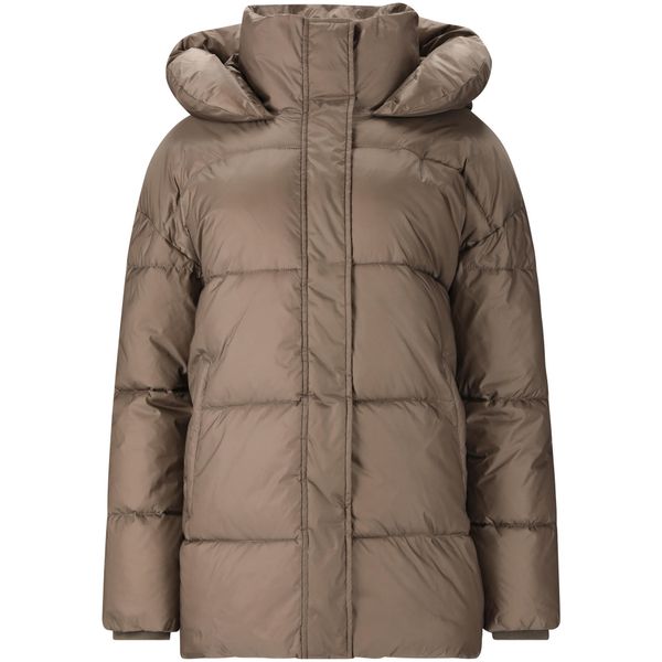 Damska kurtka puchowa Athlecia Moriarty. Brązowe kurtki narciarskie Athlecia, na zimę, bez wzorów, z puchu, bez kaptura, narciarskie. Za 723.00 zł.