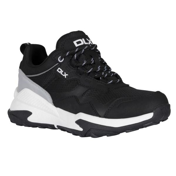 Buty Sportowe Damskie Rayna DLX. Czarne buty sportowe lifestyle Trespass, bez wzorów, z gumy, bez zapięcia, trekkingowe. Za 740.99 zł.