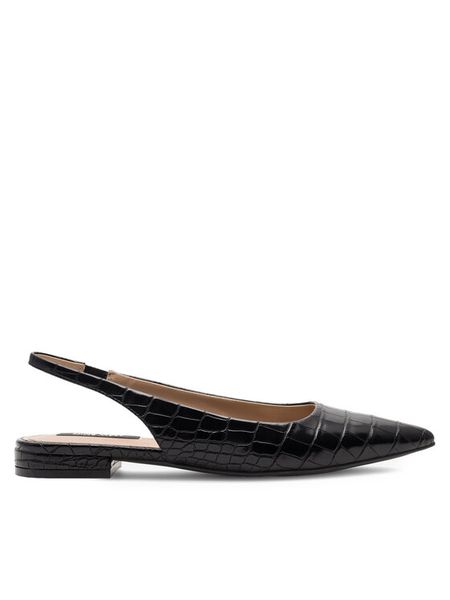 Nine West Baleriny AAFIA JF2187-1 Czarny. Czarne baleriny Nine West, bez wzorów, z materiału, bez obcasa, bez zapięcia. Za 179.99 zł.