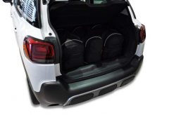 Torby Do Bagażnika Citroen C3 Aircross 2017-2024 3Szt Kjust. Czarne torby podróżne KJUST, bez wzorów, z kauczuku. Za 944.00 zł.