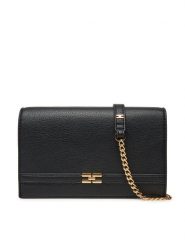 Elisabetta Franchi Torebka BS-10A-51E2-V280 Czarny. Czarne kopertówki Elisabetta Franchi, bez wzorów, ze skóry, wizytowe, bez dodatków. Za 999.99 zł.