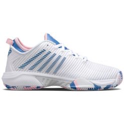 Buty do tenisa damskie K-Swiss Hypercourt Supreme Clay. Białe buty do biegania K-SWISS, bez wzorów, z materiału, bez zapięcia, do biegania. Za 532.00 zł.