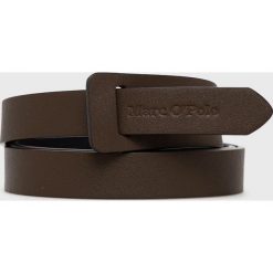Marc O'Polo pasek skórzany damski kolor brązowy. Brązowe paski Marc O'Polo, bez wzorów, ze skóry. Za 249.99 zł.