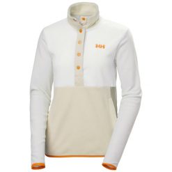 Damski polar Helly Hansen Daybreaker Snap. Białe bluzy z polaru Helly Hansen, bez wzorów, z polaru, trekkingowe. Za 361.50 zł.