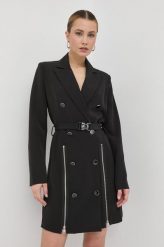 Guess sukienka Coralie kolor czarny mini prosta. Czarne sukienki Guess, na co dzień, l, z aplikacjami, z włókna, bez kołnierzyka, bez ramiączek, mini, proste. W wyprzedaży za 619.99 zł.