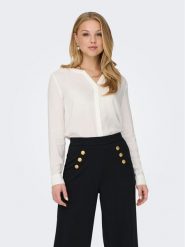 ONLY Koszula Gusta 15317938 Biały Regular Fit. Białe koszule ONLY, l, bez wzorów, z wiskozy, bez kołnierzyka, bez ramiączek. Za 79.99 zł.