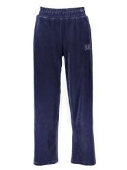 Puma Spodnie dresowe "Essentials Plus Velour" w kolorze granatowym rozmiar: M. Niebieskie spodnie dresowe Puma, bez wzorów, z dresówki. Za 122.96 zł.