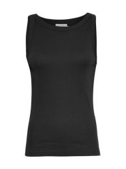 MOSS COPENHAGEN Top "Rasmia" w kolorze czarnym rozmiar: XS/S. Czarne topy Moss Copenhagen, s, bez wzorów, z bawełny, bez kołnierzyka, bez ramiączek. Za 52.67 zł.