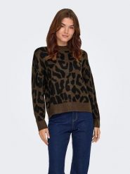 JDY Sweter w kolorze brązowym rozmiar: XXL. Brązowe swetry JDY, xxl, bez wzorów, bez ramiączek. Za 101.23 zł.