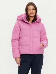4F Kurtka puchowa 4FWAW24TDJAF470 Różowy Regular Fit. Czerwone kurtki 4f, s, bez wzorów, z puchu, bez kaptura. Za 269.99 zł.