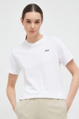 Fila t-shirt bawełniany 2-pack kolor biały. Białe t-shirty Fila, l, bez wzorów, z bawełny, bez kołnierzyka, bez ramiączek. Za 169.99 zł.