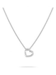 Tamaris Srebrny naszyjnik z zawieszką - dł. 45 cm rozmiar: onesize. Szare naszyjniki Tamaris, z materiału, z cyrkonią, srebrne. Za 166.10 zł.