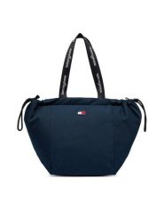 Tommy Jeans Torebka Tjw Ess Daily Tote AW0AW18771 Granatowy. Niebieskie torebki klasyczne Tommy Jeans, bez wzorów, z jeansu, bez dodatków. Za 329.99 zł.