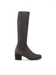 Caprice Kozaki 9-25506-41 Szary. Szare kozaki Caprice, bez wzorów, z materiału, bez obcasa, na słupku, bez zapięcia. Za 419.99 zł.