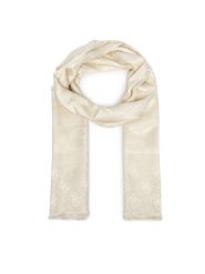 Guess Szal AW5685 POL03 Kremowy. Białe szaliki i kominy Guess, z aplikacjami, z poliesteru. Za 194.99 zł.