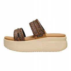 HeyDude Damskie Sandały Austin Slide Classic. Brązowe sandały Hey dude, bez wzorów, z materiału, bez obcasa, bez zapięcia. Za 259.00 zł.